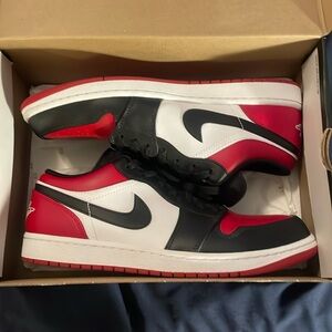 Air Jordan 1 Low Bred toe 1.0 Size 11.5, Used 9/10